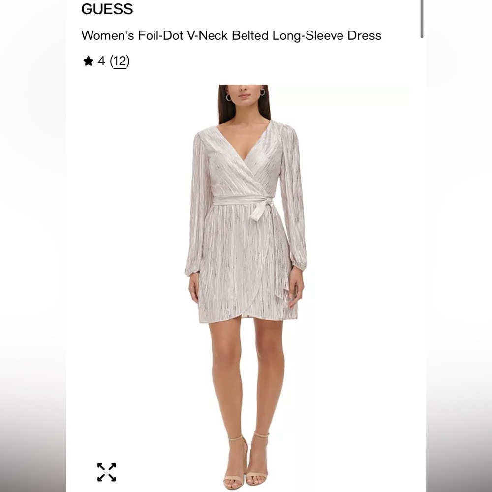 Guess NWT Foil Mini Dress